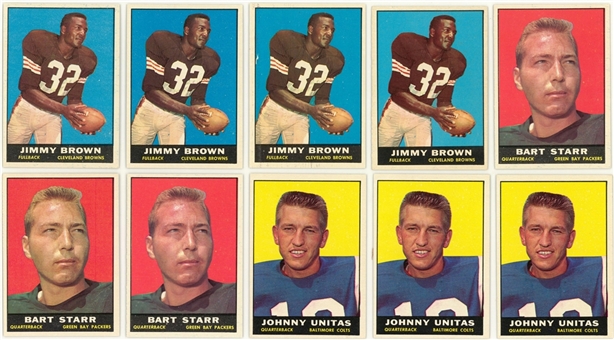 1961 Topps Football High Grade Collection (171) Including Hall of Famers